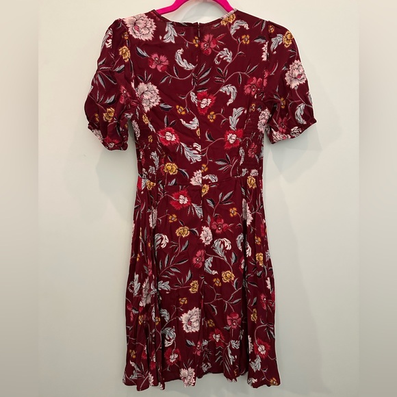 Old Navy Red Floral Dress -Size S - Picture 2 of 5